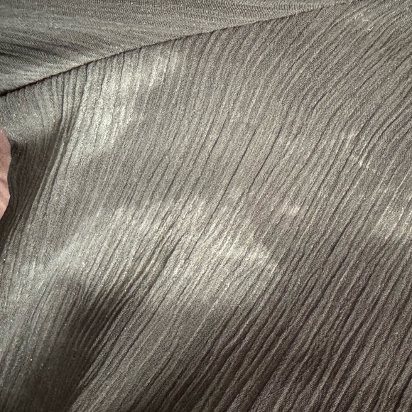 Apt 9 Bohemian Sheer Black Empire Tie Waist Blouse/Top with Crochet Detail Small - Picture 11 of 13